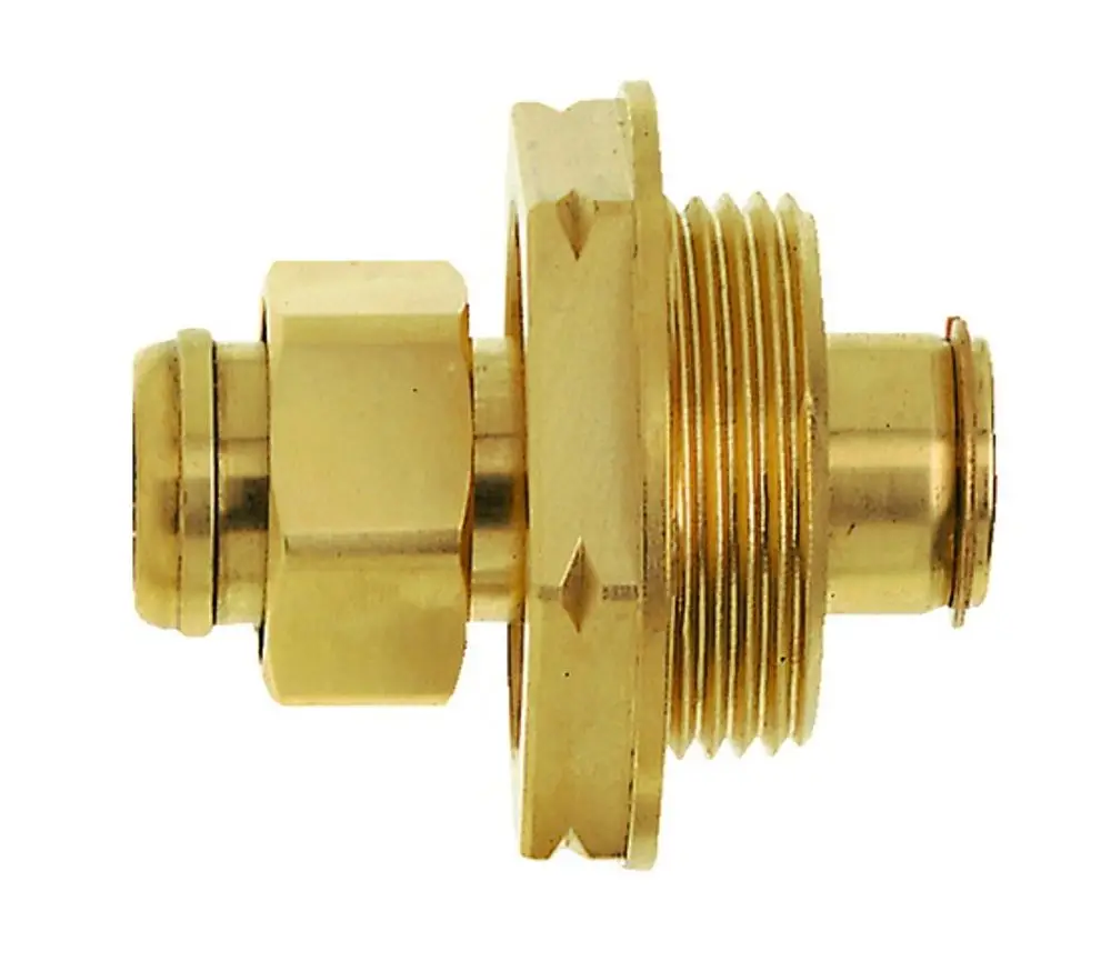IMI Hydronic Engineering Verbindungselement aus Messing für Heizungsanwendungen, mit Gewinde und einem Anschluss an einer Seite.